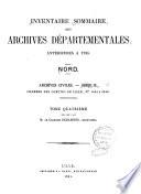 Inventaire-sommaire des archives départementales antérieures à 1790