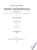 Inventaire-sommaire des archives départementales antérieures a 1790, Loir-et-Cher, clergé séculier, série G