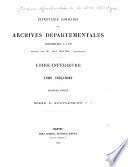 Inventaire sommaire des Archives départementales antérieures à 1790, Loire-Inférieure: Arrondissements d'Ancenis, de Chateaubriant et de Nantes