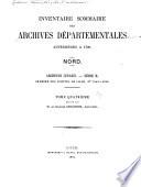 Inventaire sommaire des Archives départementales antérieures à 1790, Nord: Nos. 1842 à 2338