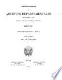 Inventaire-sommaire des Archives départementales antérieures à 1790, Rhône