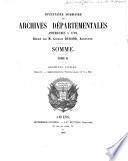 Inventaire sommaire des Archives départementales antérieures à 1790: Série C, Administrations provinciales, 1 à 952