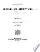 Inventaire sommaire des Archives départementales: Art. 1 à 2432