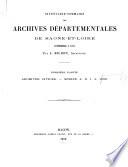 Inventaire-sommaire des archives départementales de Saône-et-Loire antérieures à 1790: Archives civiles, séries F : Collection de Abel Jeandet, de Verdun