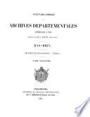 Inventaire-sommaire des archives départementales de Saone-Et-Loire antérieures à 1790