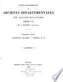 Inventaire-sommaire des Archives départementales de Saône-et-Loire antérieures à 1790