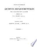Inventaire-sommaire des Archives départementales de Saône-et-Loire antérieures à 1790