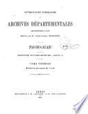 Inventaire sommaire des Archives départementales ...