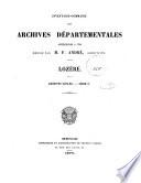 Inventaire-sommaire des archives départementales ...
