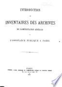 Inventaire-sommaire des archives hospitalières antérieurs à 1790