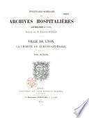 Inventaire sommaire des archives hospitalières antérieurs à 1790