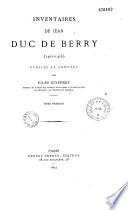 Inventaires de Jean, duc de Berry (1401-1416)