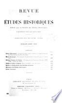 Investigateur, journal de la Sociëtë des Ëtudes Historiques, ancien Institut Historique