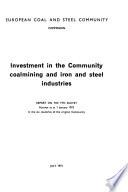Investissements Dans Les Industries Du Charbon Et de L'acier de la Communauté