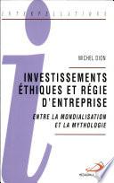 Investissements éthiques et régie d'entreprise