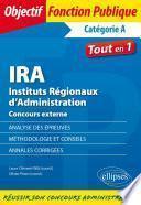 IRA Instituts Régionaux d’Administration Concours externe.