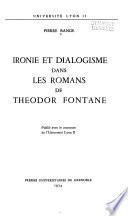 Ironie et dialogisme dans les romans de Theodor Fontane