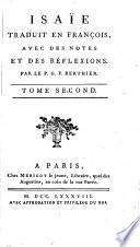 Isaïe, traduit en françois, avec des notes et des réflexions, par le P. G. F. Berthier. [With the Latin text.]