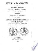 Istoria d'Ancona Capitale della Marca Anconitana
