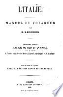 Italie manuel du voyageur par K. Baedeker