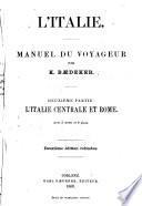 Italie manuel du voyageur par K. Baedeker