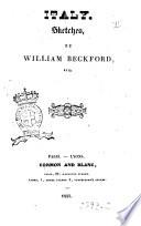 Italy sketches William Beckford