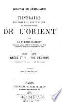 Itinéraire descriptif, historique et archéologique de l'Orient