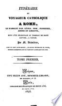 Itinéraire du voyageur catholique a Rome