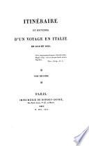 Itinéraire et souvenirs d'un voyage en Italie en 1819 et 1820