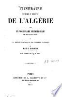 Itinéraire historique et descriptif de l'Algérie
