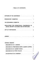 IV Conférence internationale des actuaires et statisticiens de la sécurité sociale