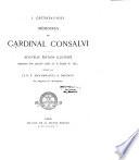 J. Crétineau-Joly. Mémoires du cardinal Consalvi