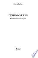 J'écris comme je vis