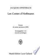 Jacques Offenbach, Les Contes d'Hoffmann