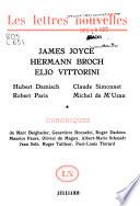 James Joyce, Hermann Broch, Elio Vittorini ... [et al.].