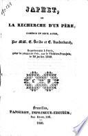 Japhet, ou: La recherche d'un père: comédie en deux actes