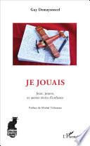 Je jouais