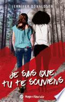 Je sais que tu te souviens -Extrait offert-