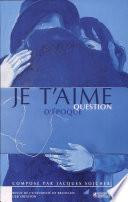 Je t'aime