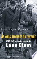 Je vous promets de revenir