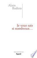 Je vous sais si nombreux