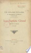 Jean-Baptiste Giraud, prêtre d'Arles, 1722-1798