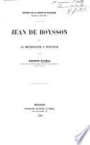 Jean de Boysson, ou, La Renaissance a Toulouse
