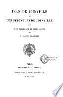 Jean de Joinville et les seigneurs de Joinville