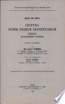 Jean de Ripa: Lectura Super Primum Sententiarum