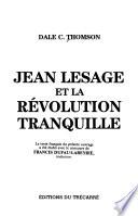 Jean Lesage et la révolution tranquille
