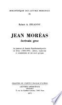 Jean Moréas, écrivain grec
