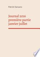 Journal 2016 première partie janvier juillet