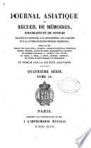 Journal asiatique ou recueil de mémoires, d'extraits et de notices relatifs à l'histoire, à la philosophie, aux sciences, à la littérature et aux langues des peuples orientaux