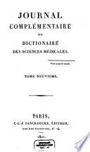 Journal complémentaire du dictionaire des sciences médicales
